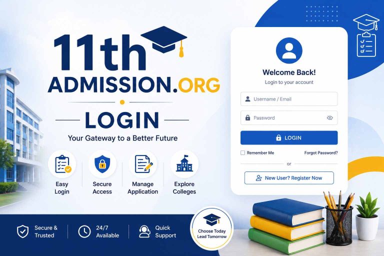 11th admission org login